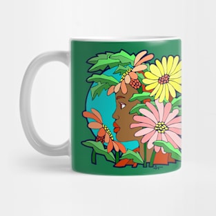 Girl in the Flower Garden Mug